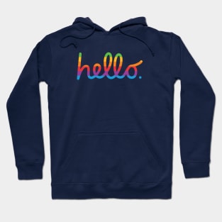 hello lisa (rainbow) apple Hoodie